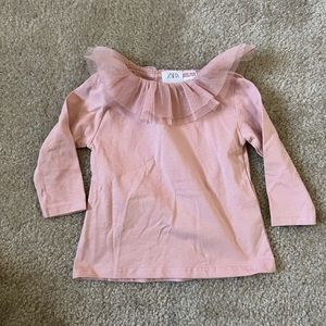 Zara girl top 6-9 months